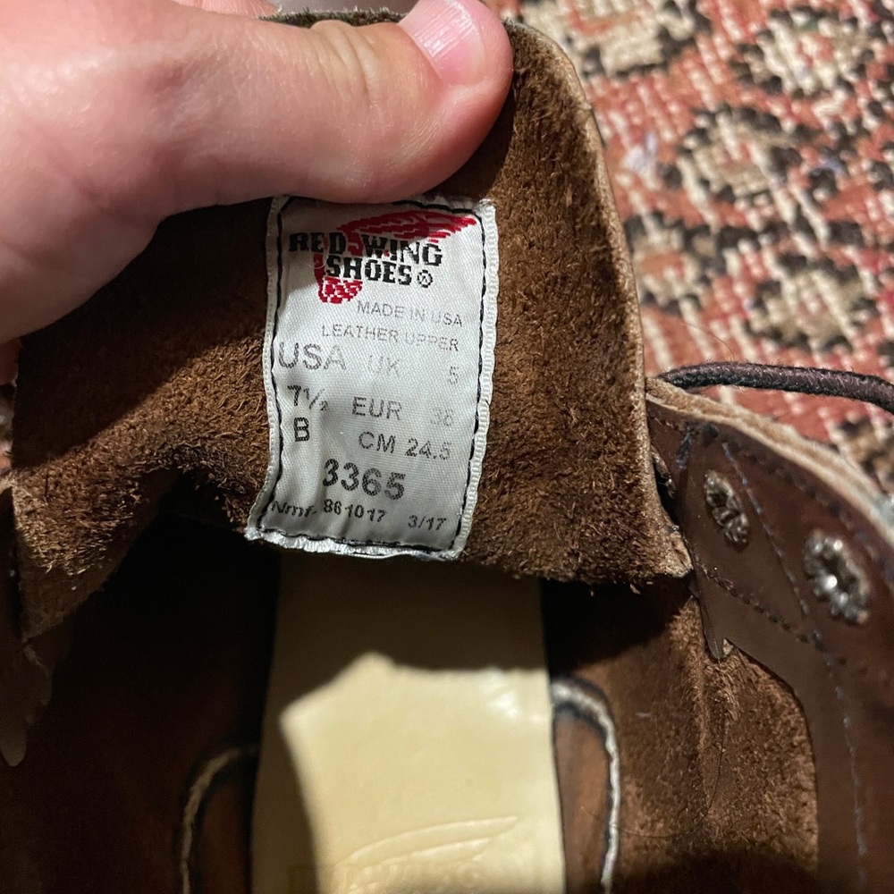 Red Wing Shoes Brown Leather Lace-Up Ankle Boots - Picture 5 of 5